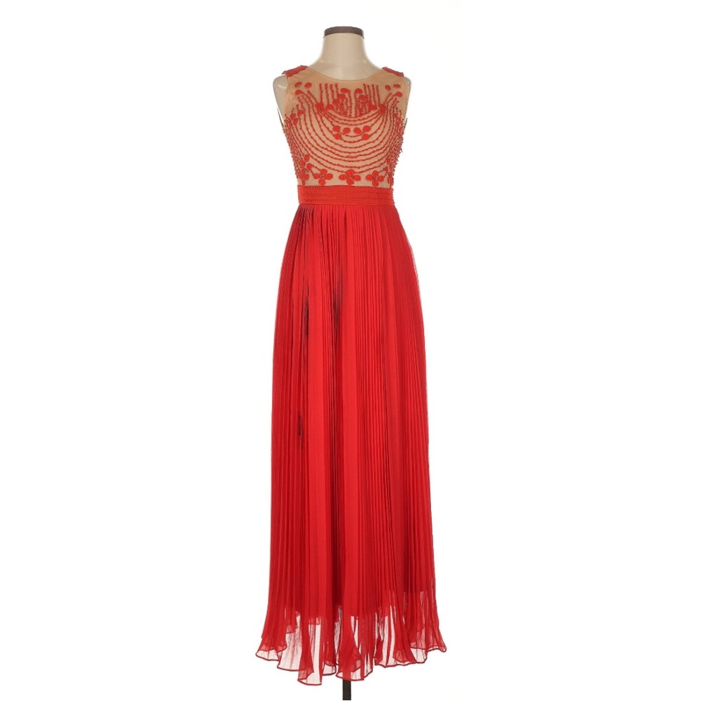 Anthropologie x Rina Dhaka Pleated Maxi Dress